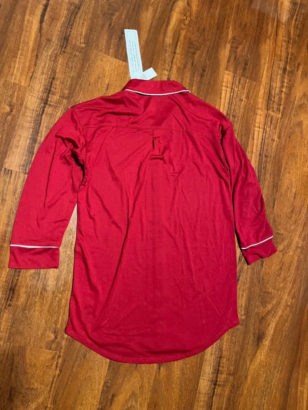 GAP Girl’s Oversized Nightgown, Long Sleeves, Size 12, Red, NWT